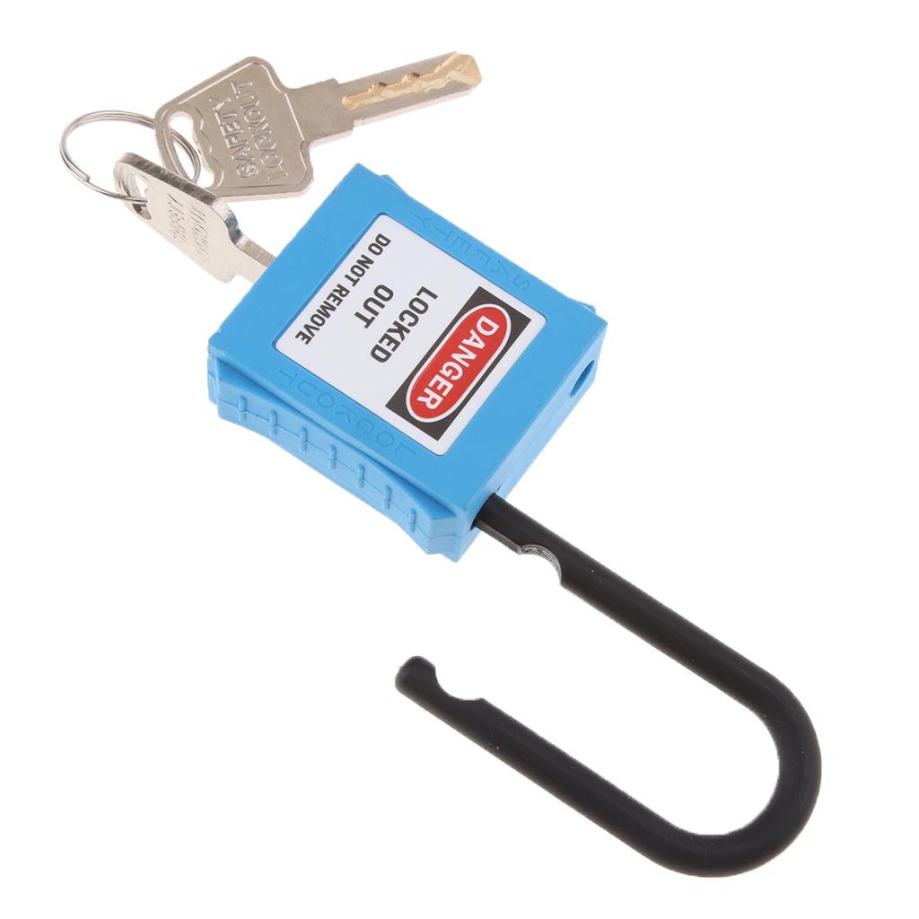 PL38-KD 38 mm PVC Curved Safety Lockout Padlock Blue