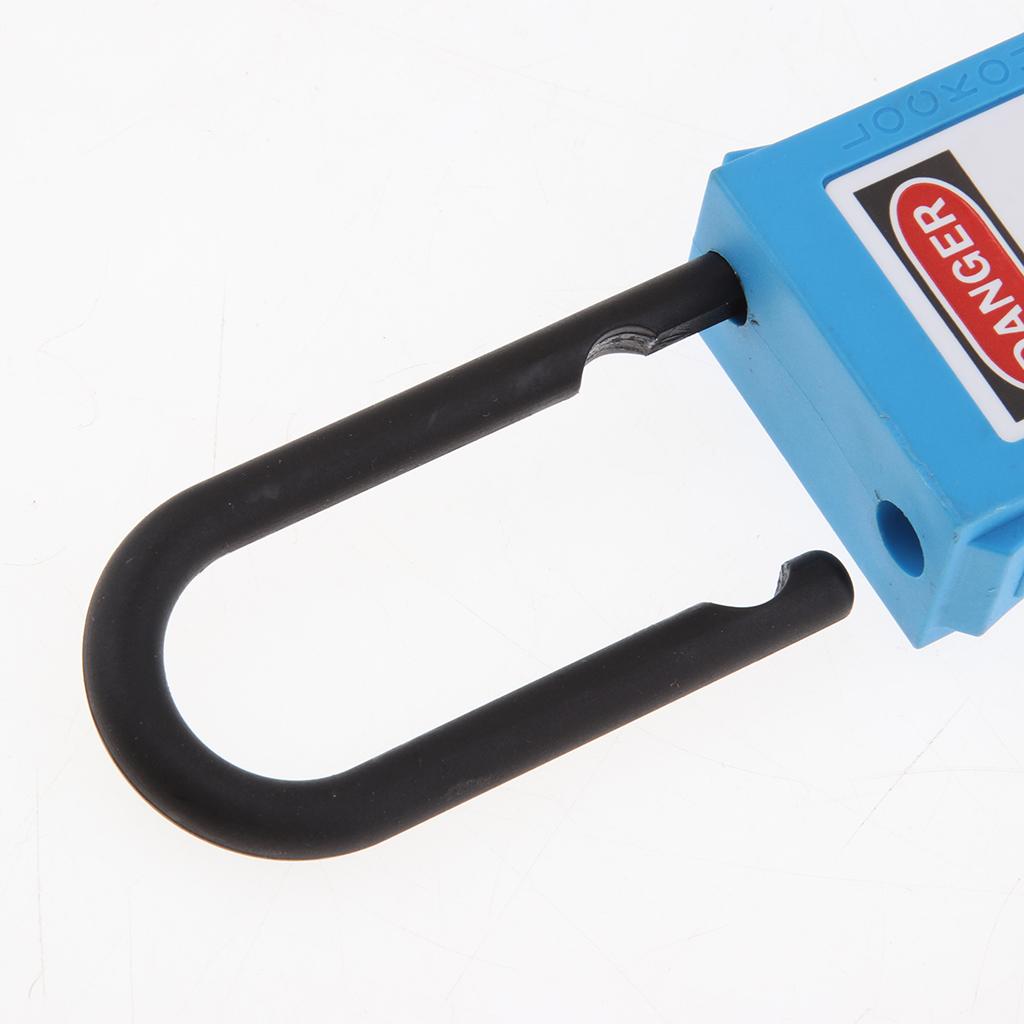 PL38-KD 38 mm PVC Curved Safety Lockout Padlock Blue