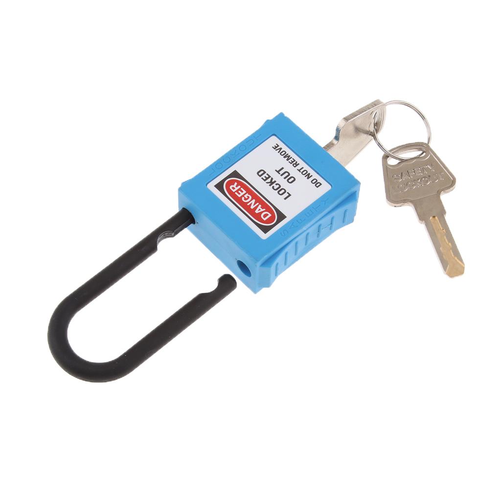 PL38-KD 38 mm PVC Curved Safety Lockout Padlock Blue