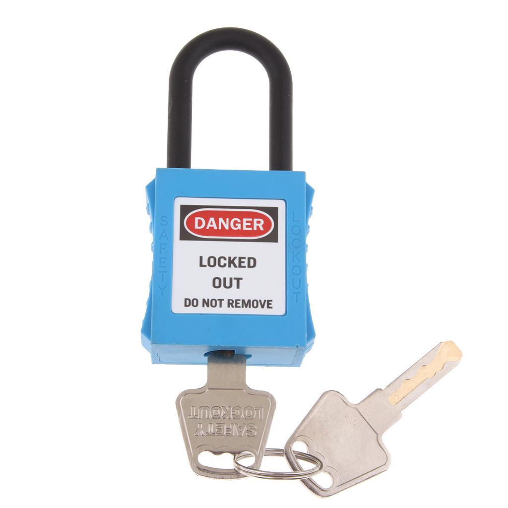 PL38-KD 38 mm PVC Curved Safety Lockout Padlock Blue