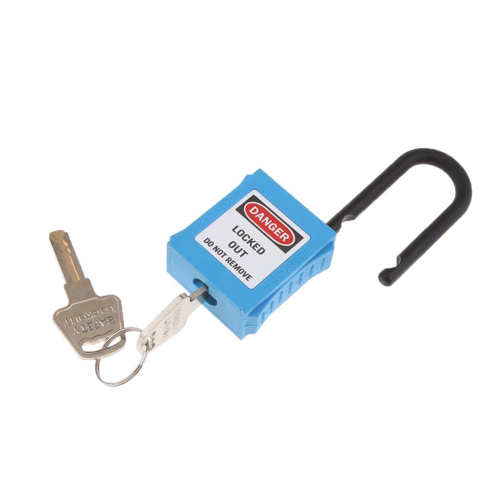 PL38-KD 38 mm PVC Curved Safety Lockout Padlock Blue