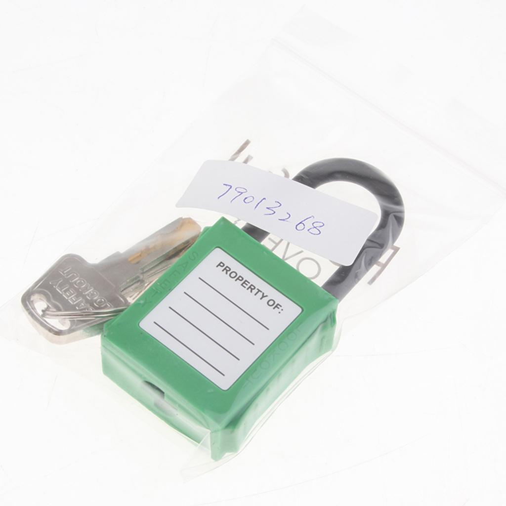 PL38-KD 38 mm PVC Curved Safety Lockout Padlock Green