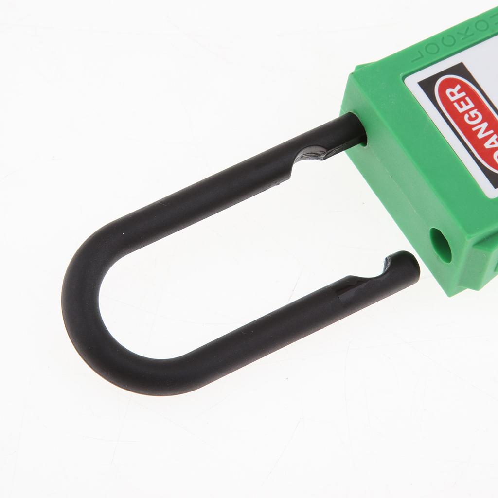 PL38-KD 38 mm PVC Curved Safety Lockout Padlock Green