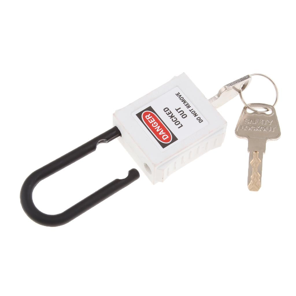 PL38-KD 38 mm PVC Curved Safety Lockout Padlock White