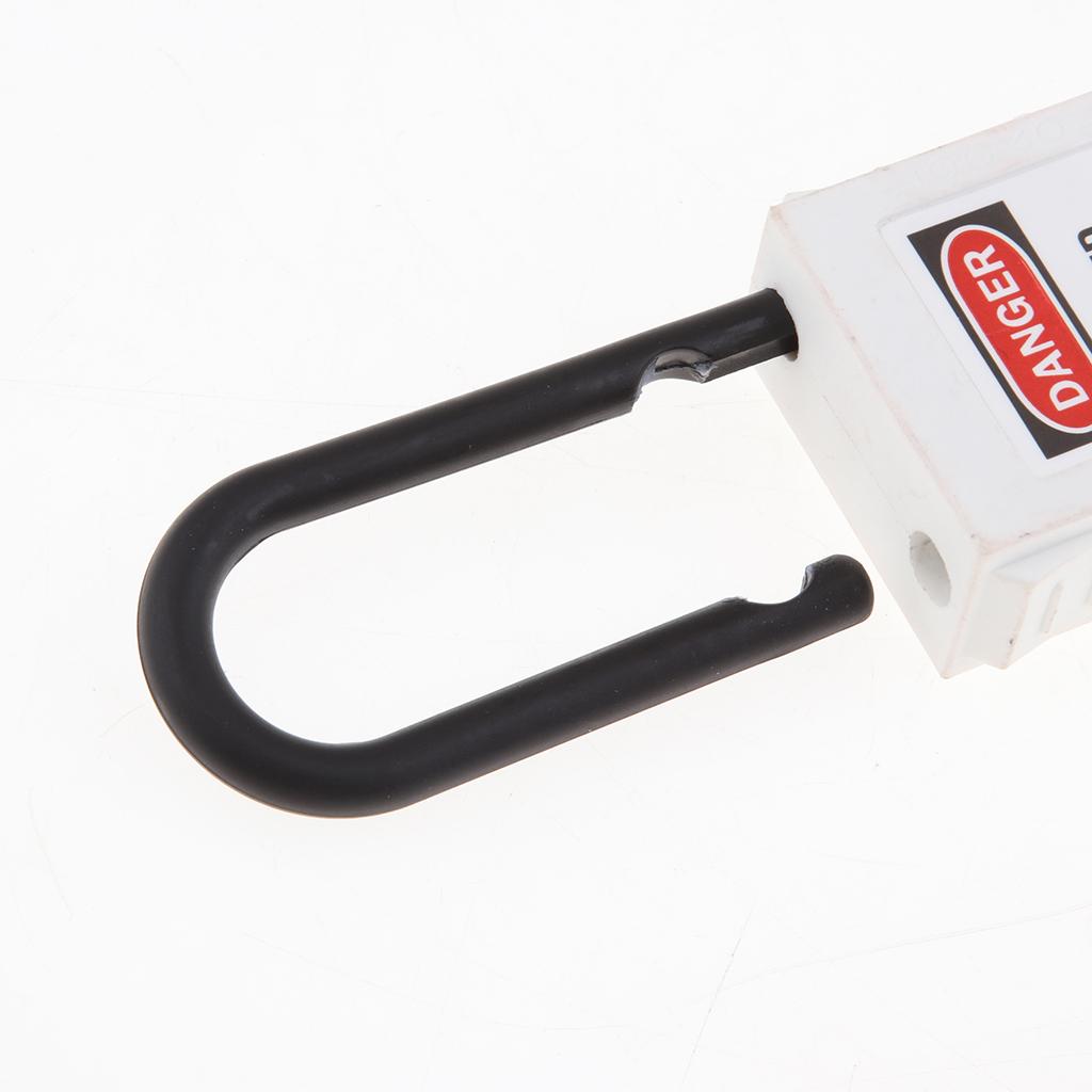 PL38-KD 38 mm PVC Curved Safety Lockout Padlock White