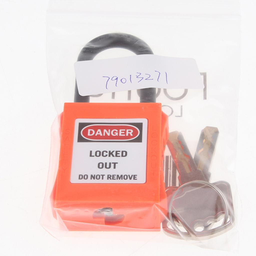 PL38-KD 38 mm PVC Curved Safety Lockout Padlock Orange