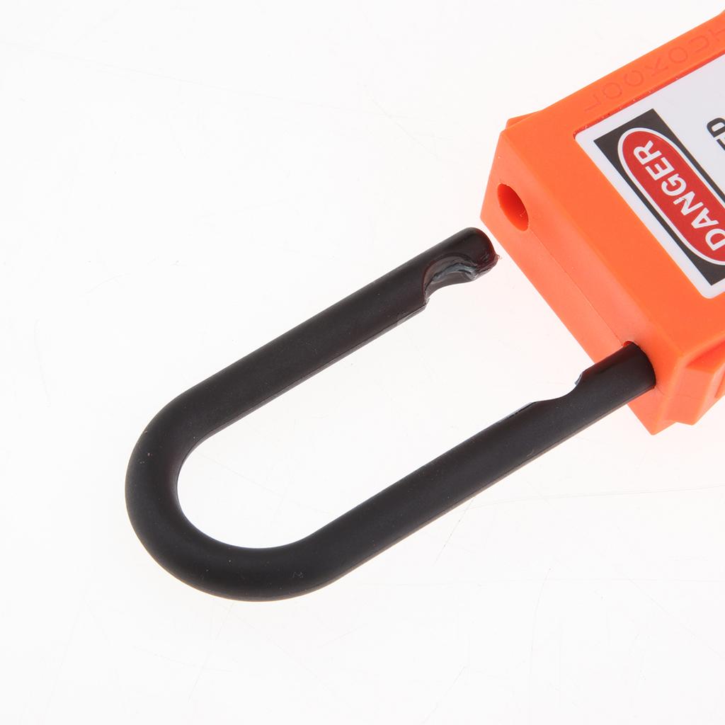 PL38-KD 38 mm PVC Curved Safety Lockout Padlock Orange