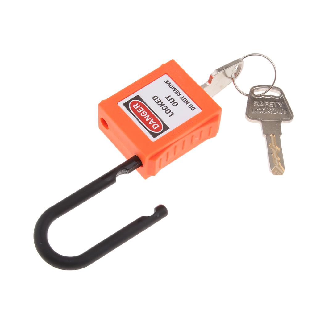 PL38-KD 38 mm PVC Curved Safety Lockout Padlock Orange