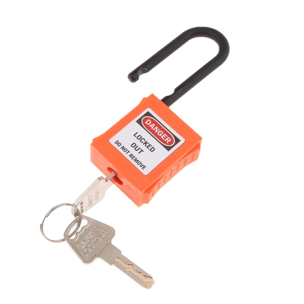 PL38-KD 38 mm PVC Curved Safety Lockout Padlock Orange