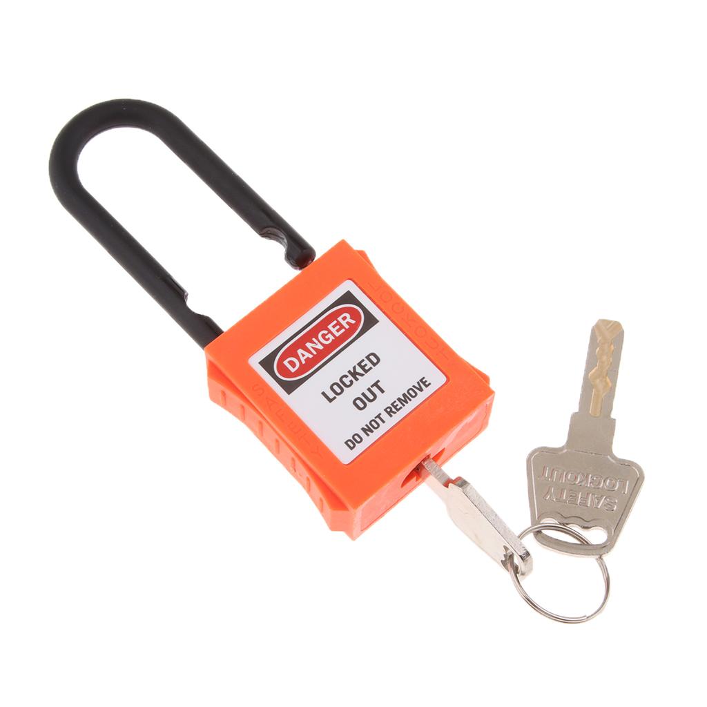 PL38-KD 38 mm PVC Curved Safety Lockout Padlock Orange