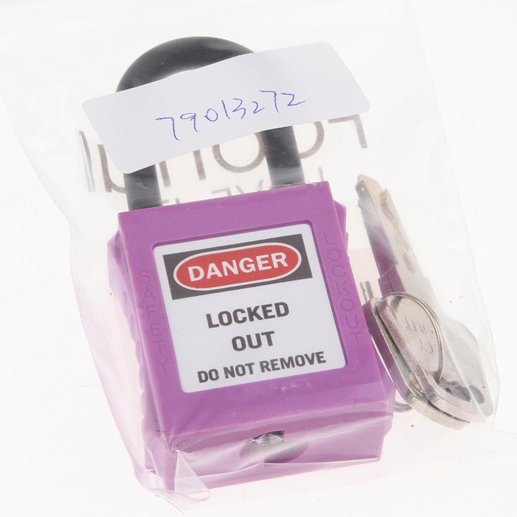 PL38-KD 38 mm PVC Curved Safety Lockout Padlock Purple