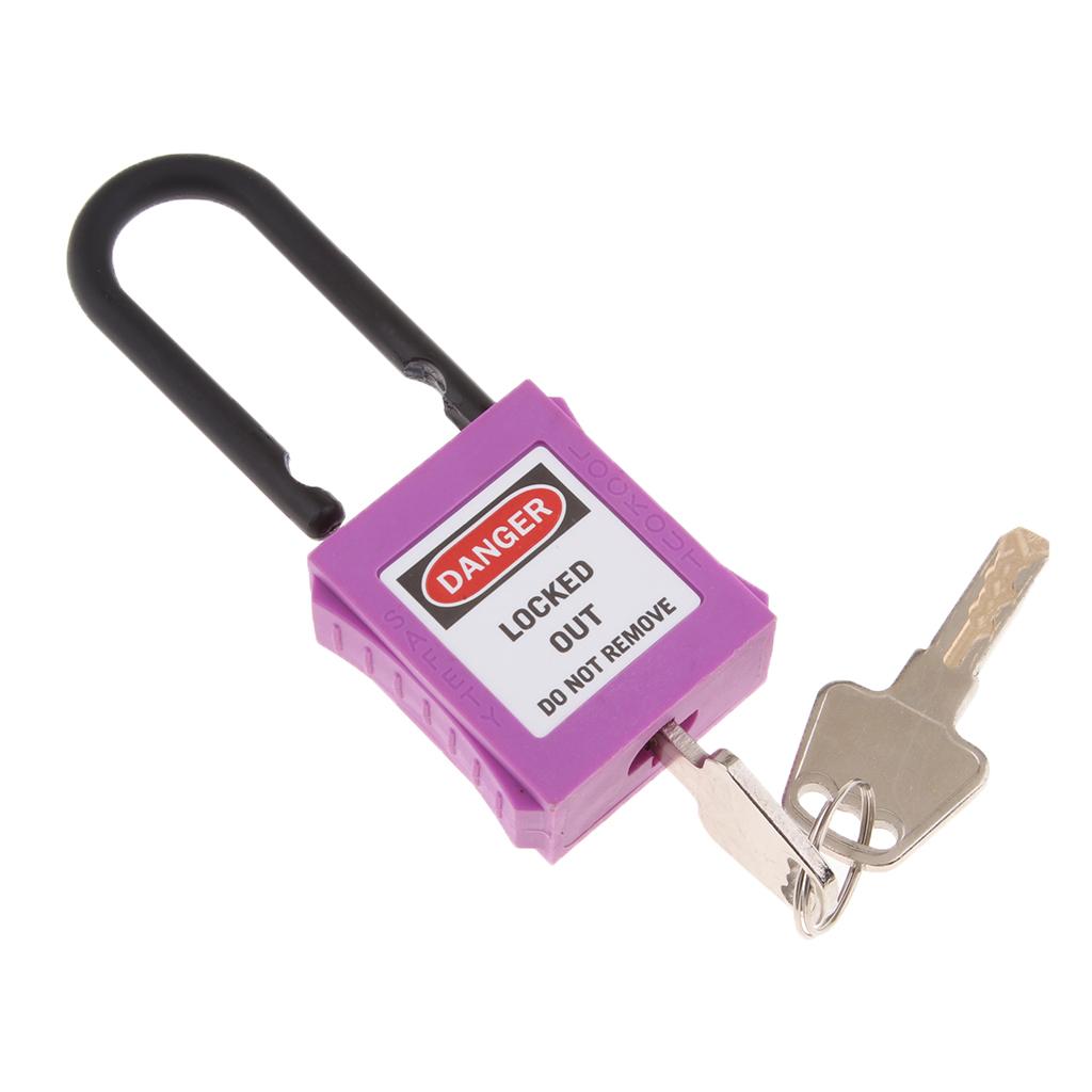 PL38-KD 38 mm PVC Curved Safety Lockout Padlock Purple