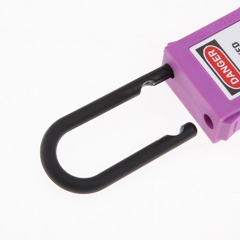 PL38-KD 38 mm PVC Curved Safety Lockout Padlock Purple