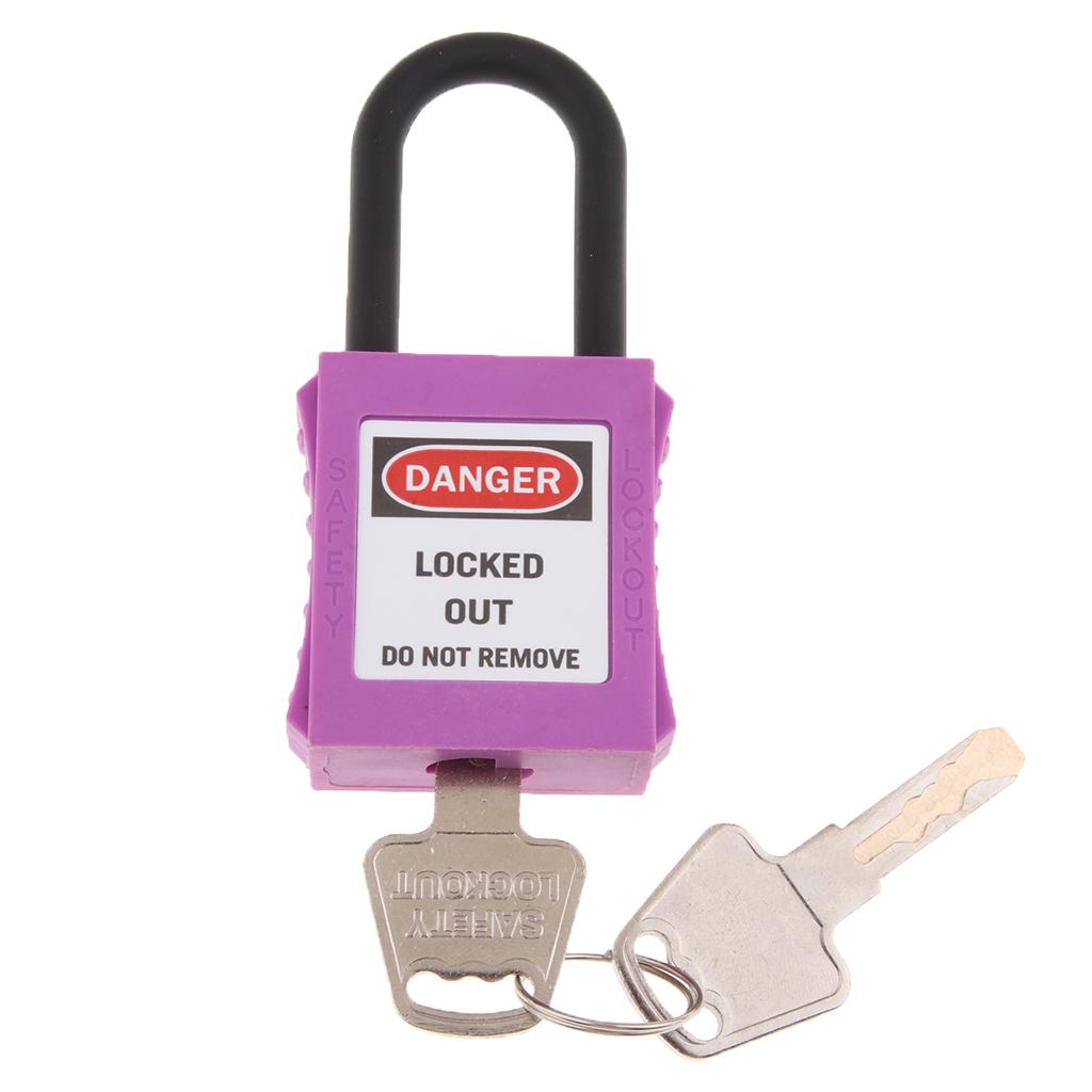 PL38-KD 38 mm PVC Curved Safety Lockout Padlock Purple