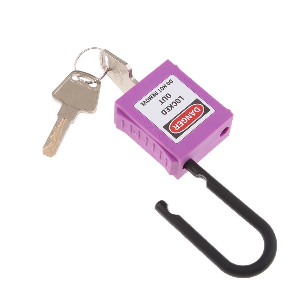 PL38-KD 38 mm PVC Curved Safety Lockout Padlock Purple