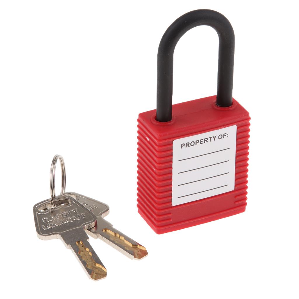 Safety Lockout Padlock Keyed Different 38mm Shackle  Red