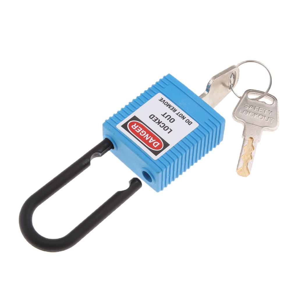 Safety Lockout Padlock Keyed Different 38mm Shackle  Blue