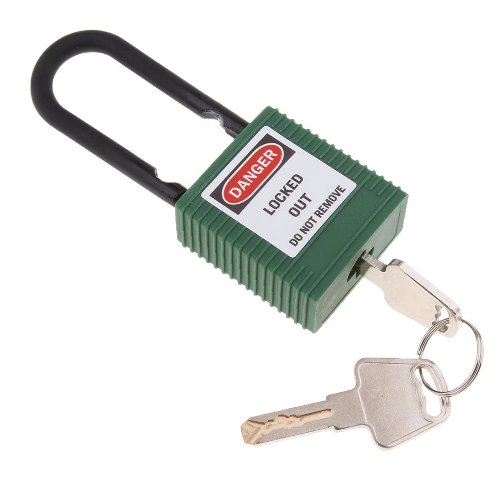 Safety Lockout Padlock Keyed Different 38mm Shackle  Green