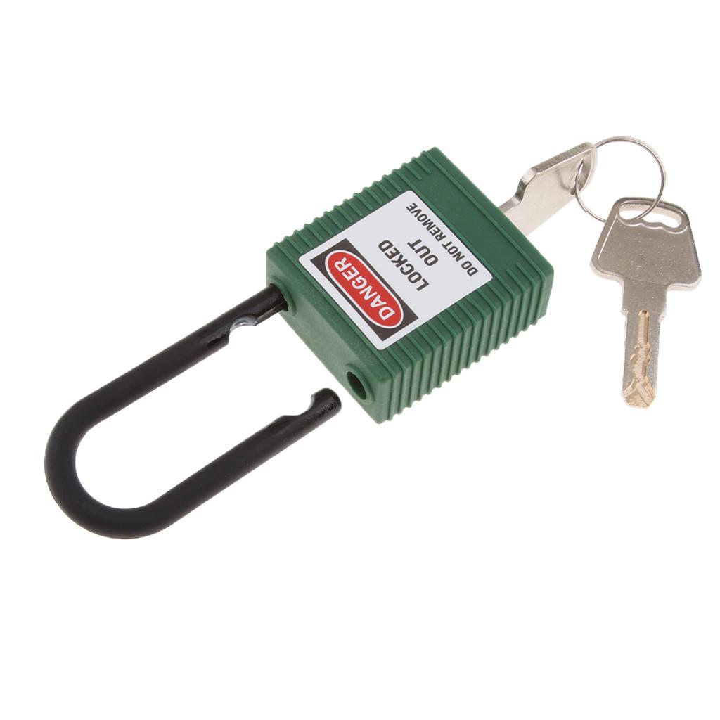 Safety Lockout Padlock Keyed Different 38mm Shackle  Green