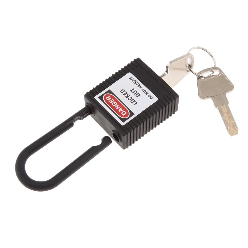 Safety Lockout Padlock Keyed Different 38mm Shackle  Black