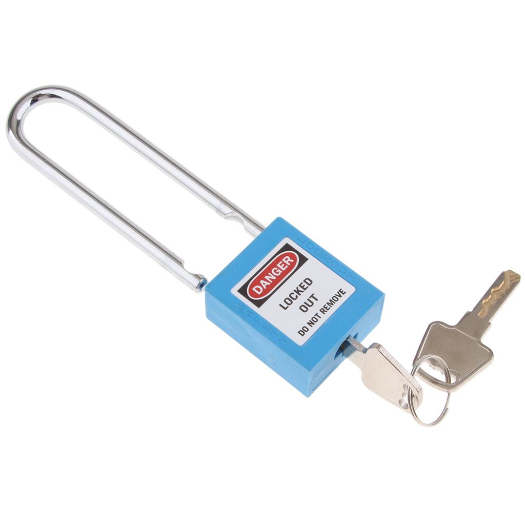 Safety Security Lockout Padlock Keyed Different  Blue