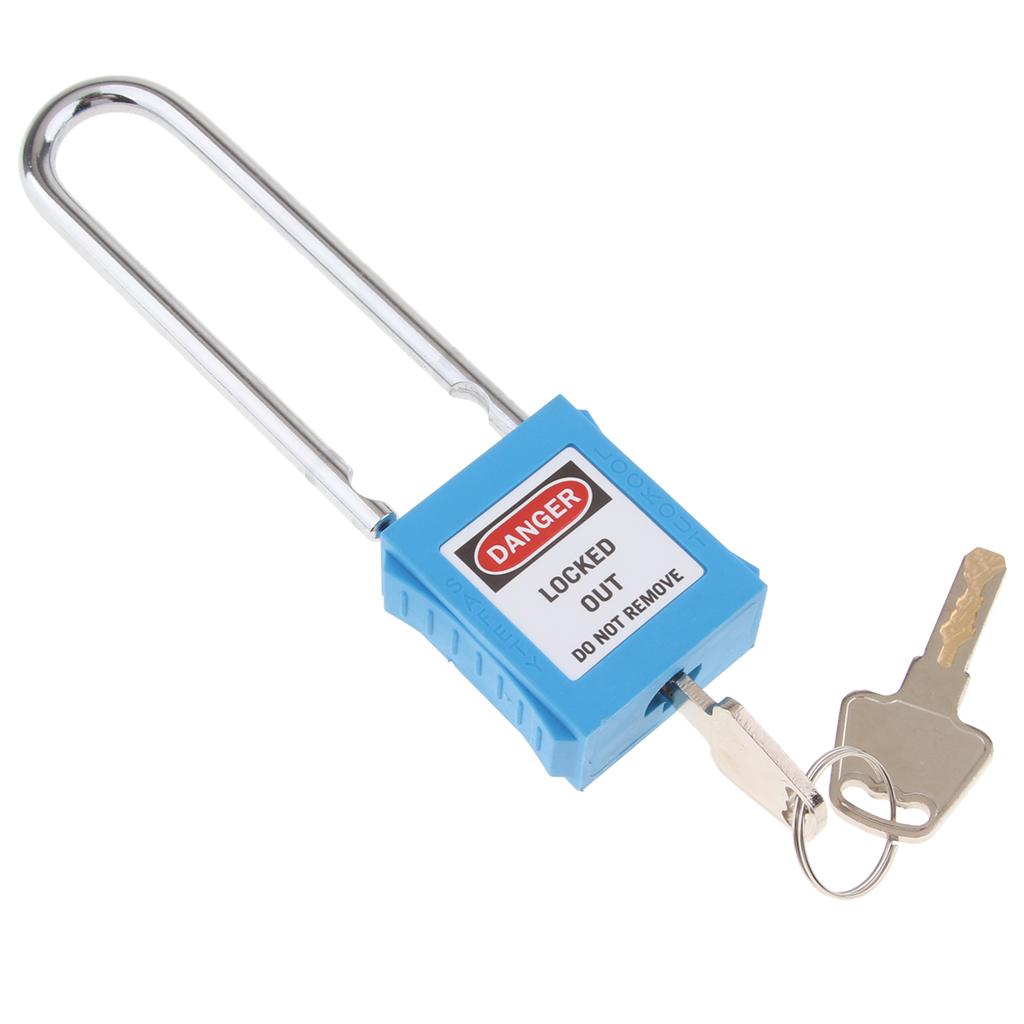 Safety Security Lockout Padlock Keyed Different, PA, High Quality Steel Blue