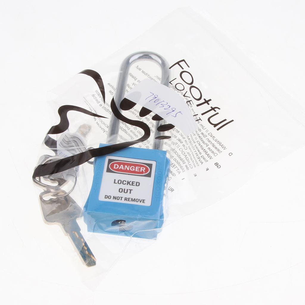 Safety Security Lockout Padlock Keyed Different, PA, High Quality Steel Blue