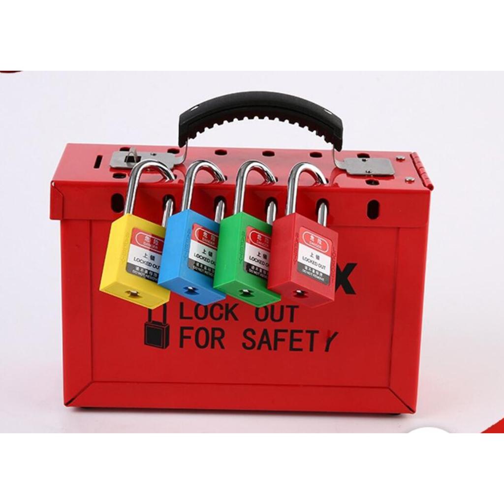 Safety Lockout Padlock Safety Lock Keyed Different Outdoor Security Red