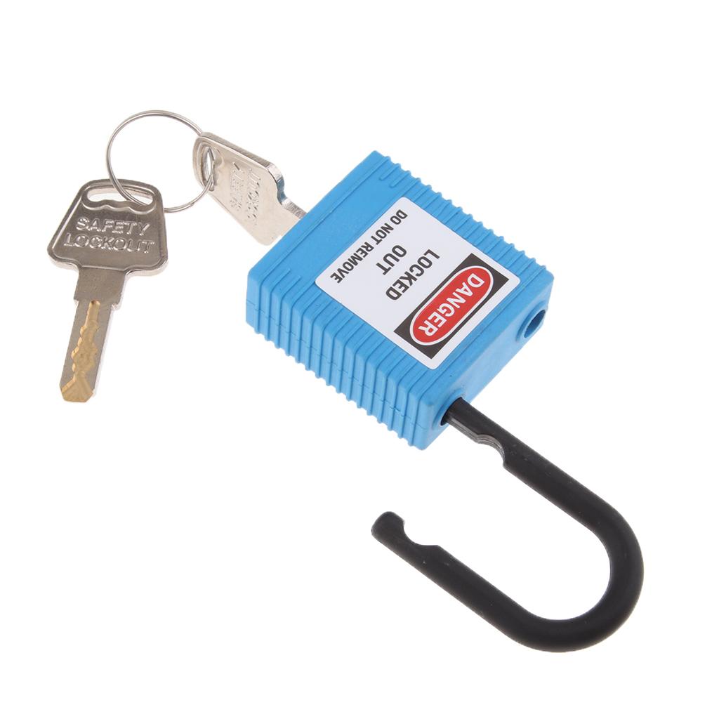 Safety Lockout Padlock Safety Lock Keyed Different Outdoor Security Blue