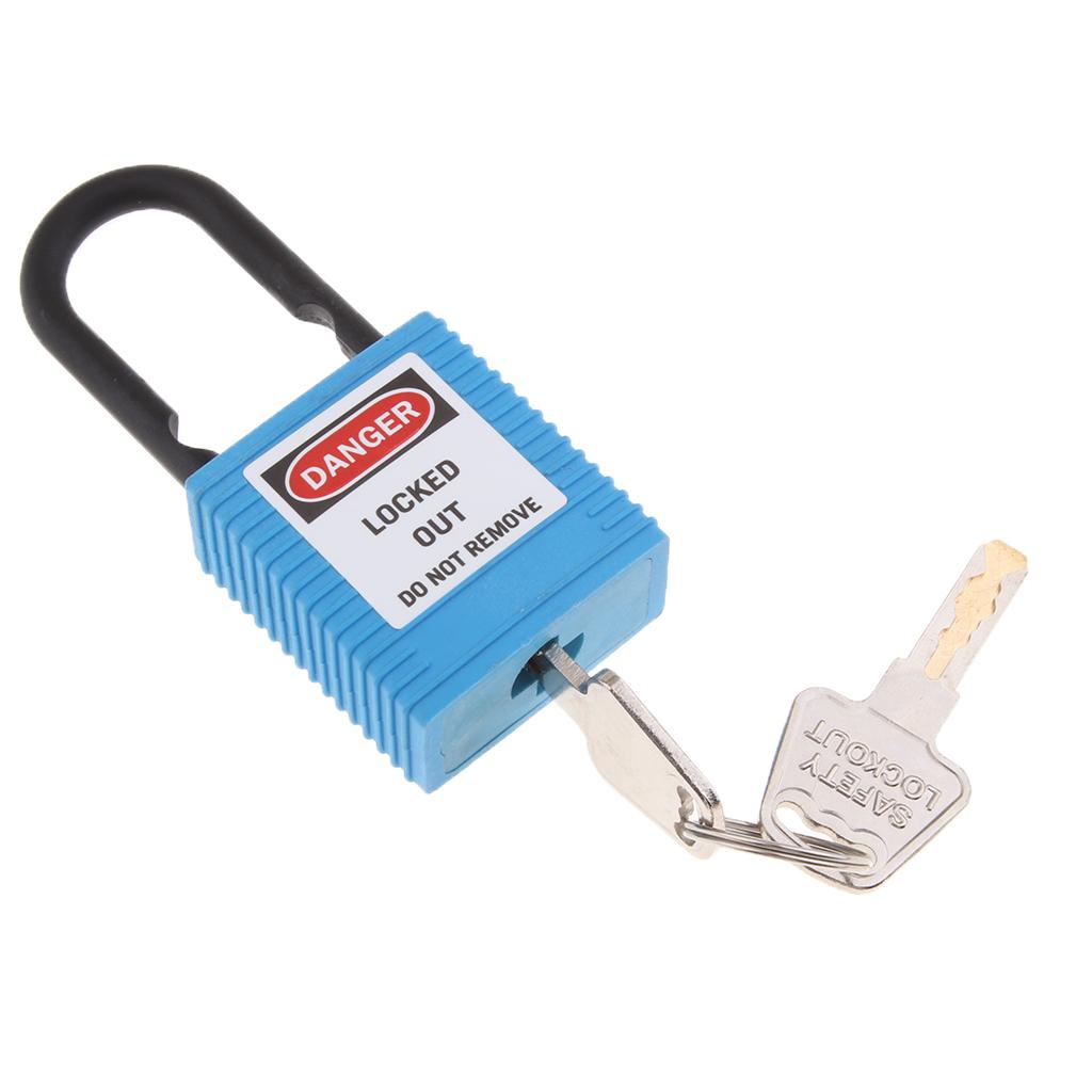 Safety Lockout Padlock Safety Lock Keyed Different Outdoor Security Blue