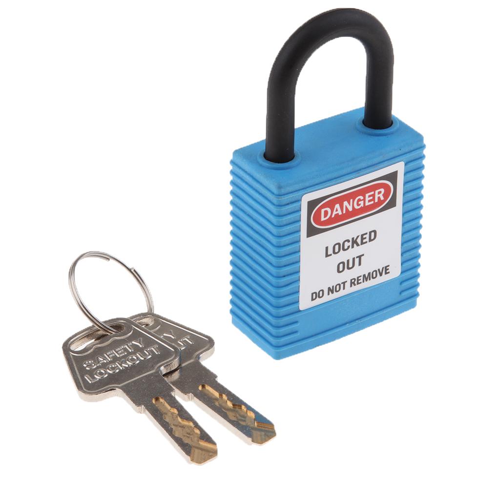 Safety Lockout Padlock Safety Lock Keyed Different Outdoor Security Blue