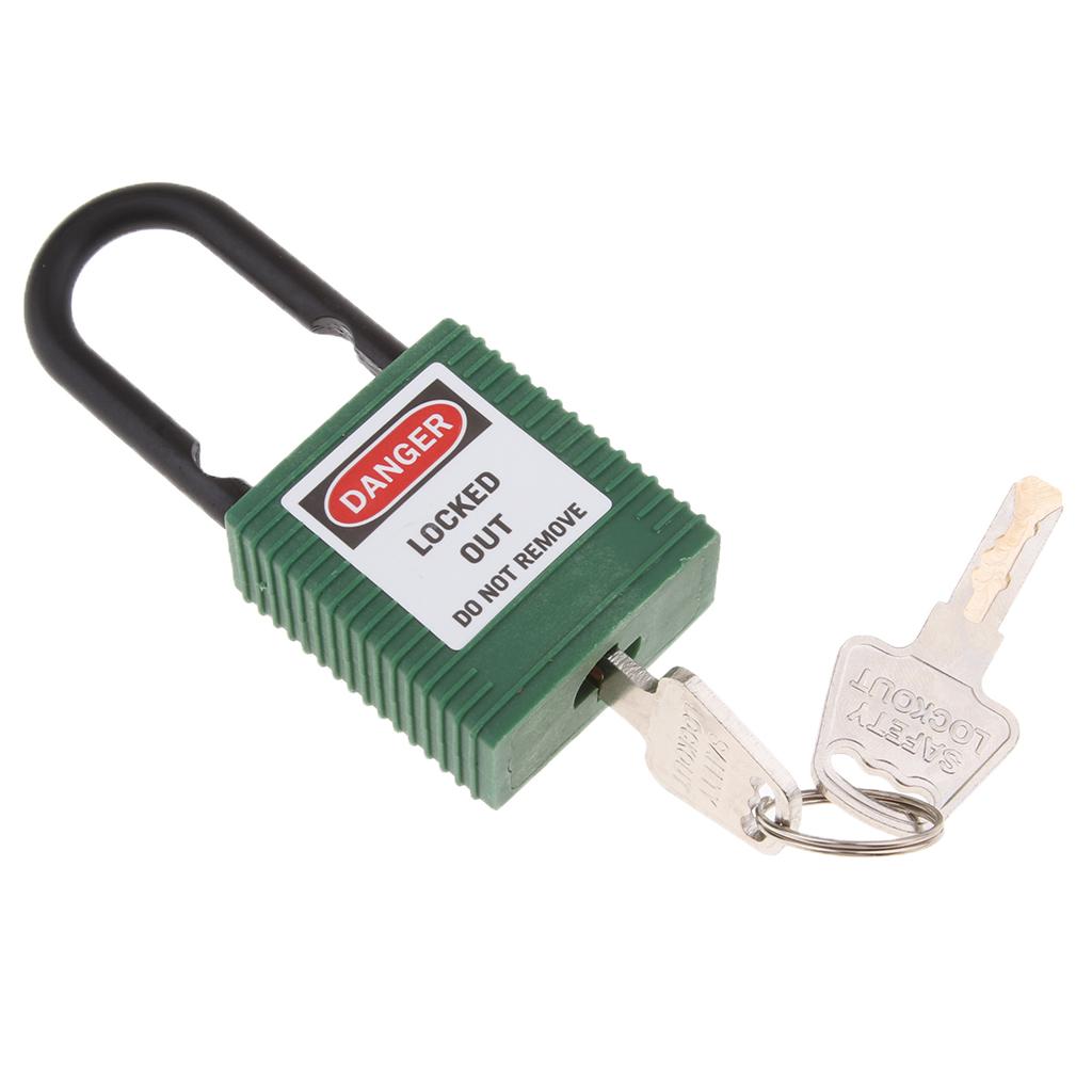 Safety Lockout Padlock Safety Lock Keyed Different Outdoor Security Green