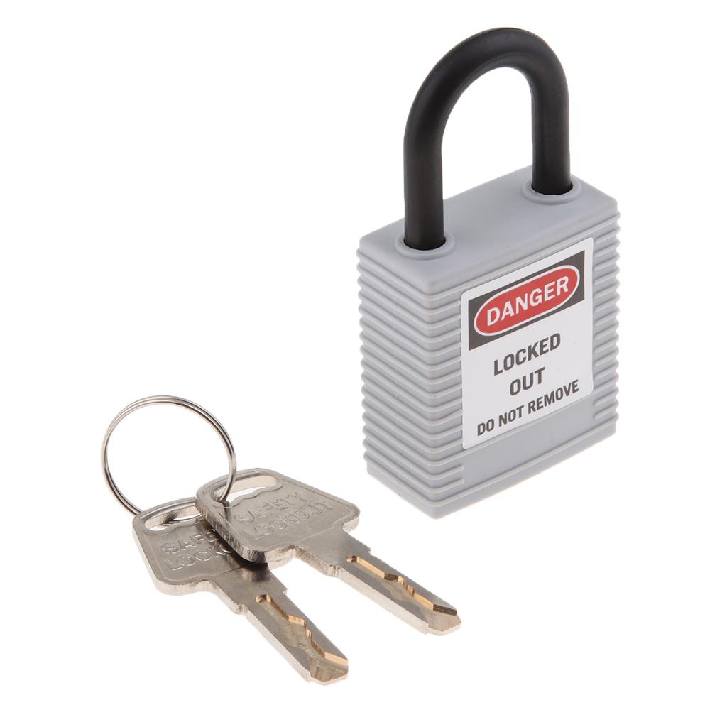 Safety Lockout Padlock Safety Lock Keyed Different Outdoor Security Gray