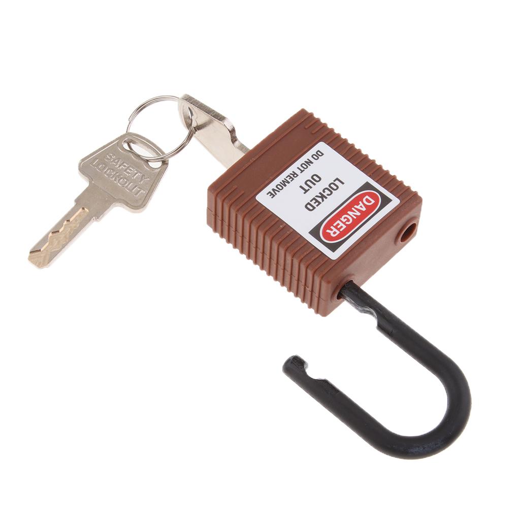 Safety Lockout Padlock Safety Lock Keyed Different Outdoor Security Brown