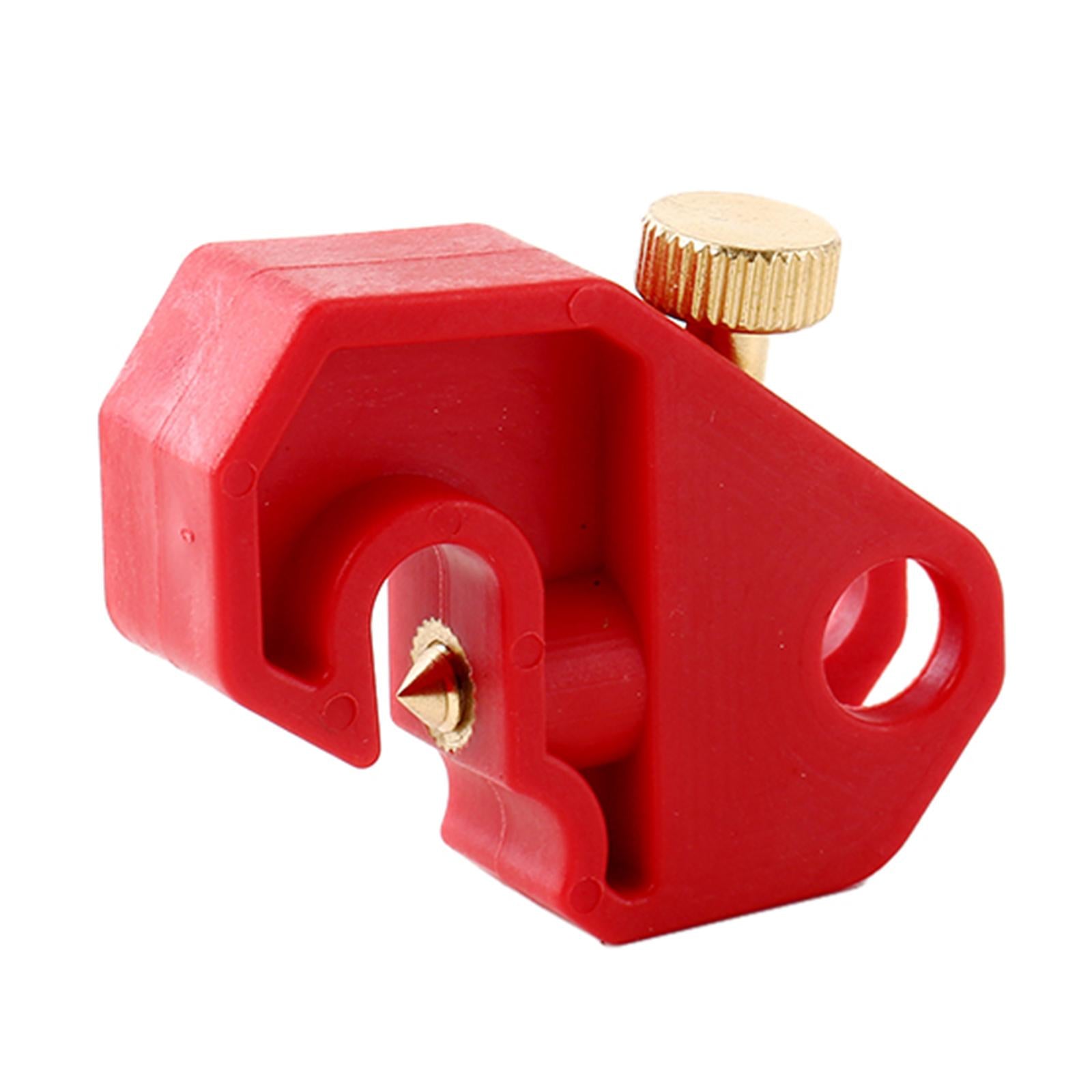 Universal 10mm Circuit Breaker Lockout Red with Twisted Screw