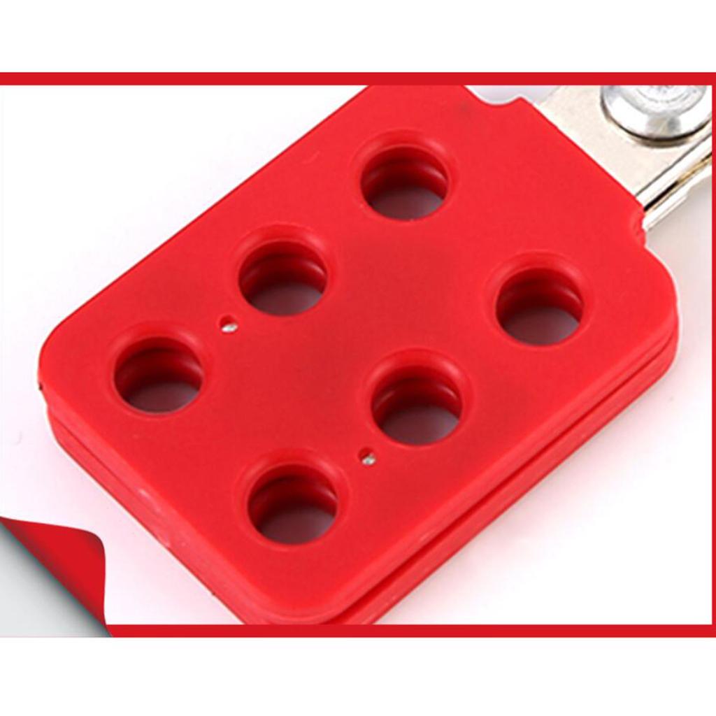 Steel Constructed Lockout Tagout Hasp, Holds up to 6 Padlocks 1 Inch Jaw