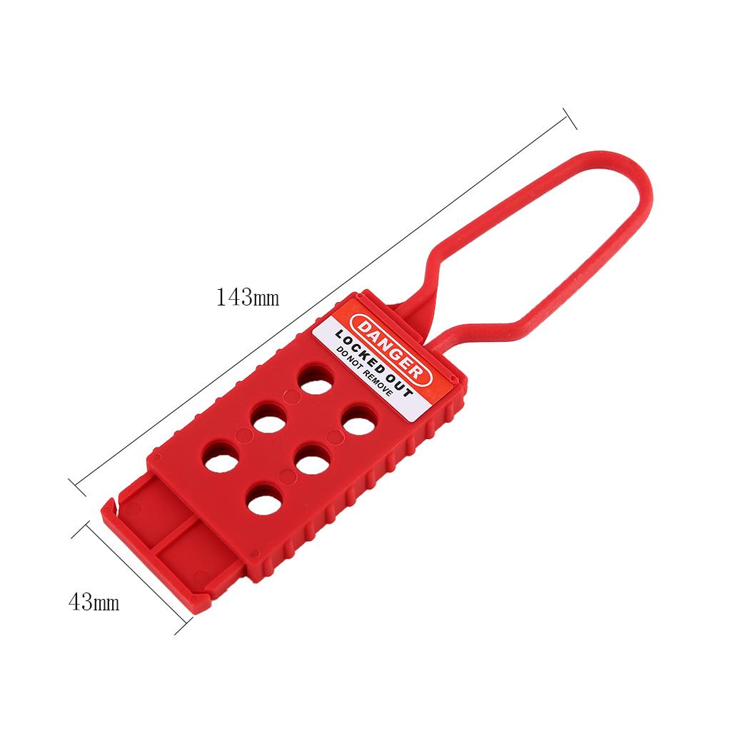 6-Hole Nylon Security Insulation Lockout Hasp