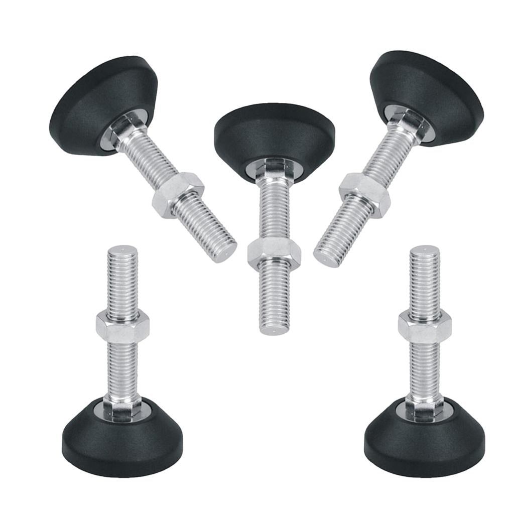 5 Pcs Adjustable Leveling Feet Threaded Glide Foot Leg Leveler M8x80 D50