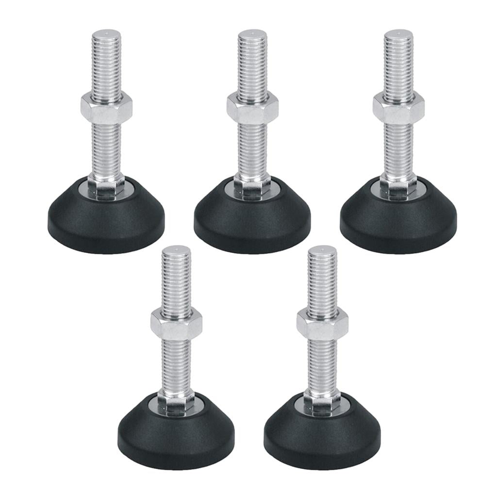 5 Pcs Adjustable Leveling Feet Threaded Glide Foot Leg Leveler M8x80 D50