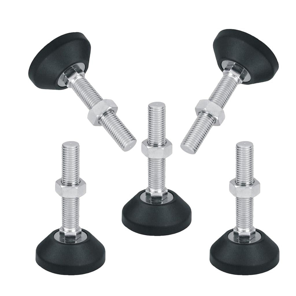 5 Pcs Adjustable Leveling Feet Threaded Glide Foot Leg Leveler M8x80 D50