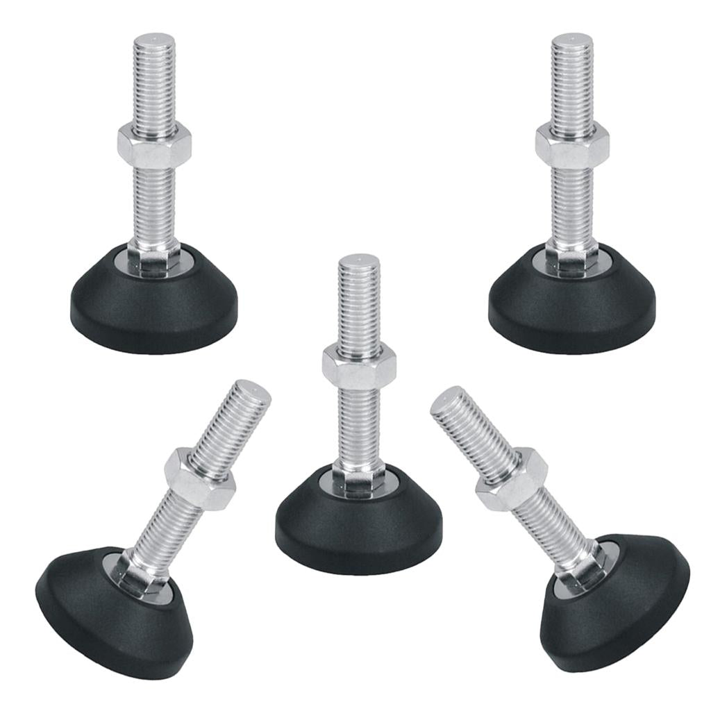 5 Pcs Adjustable Leveling Feet Threaded Glide Foot Leg Leveler M8x80 D50