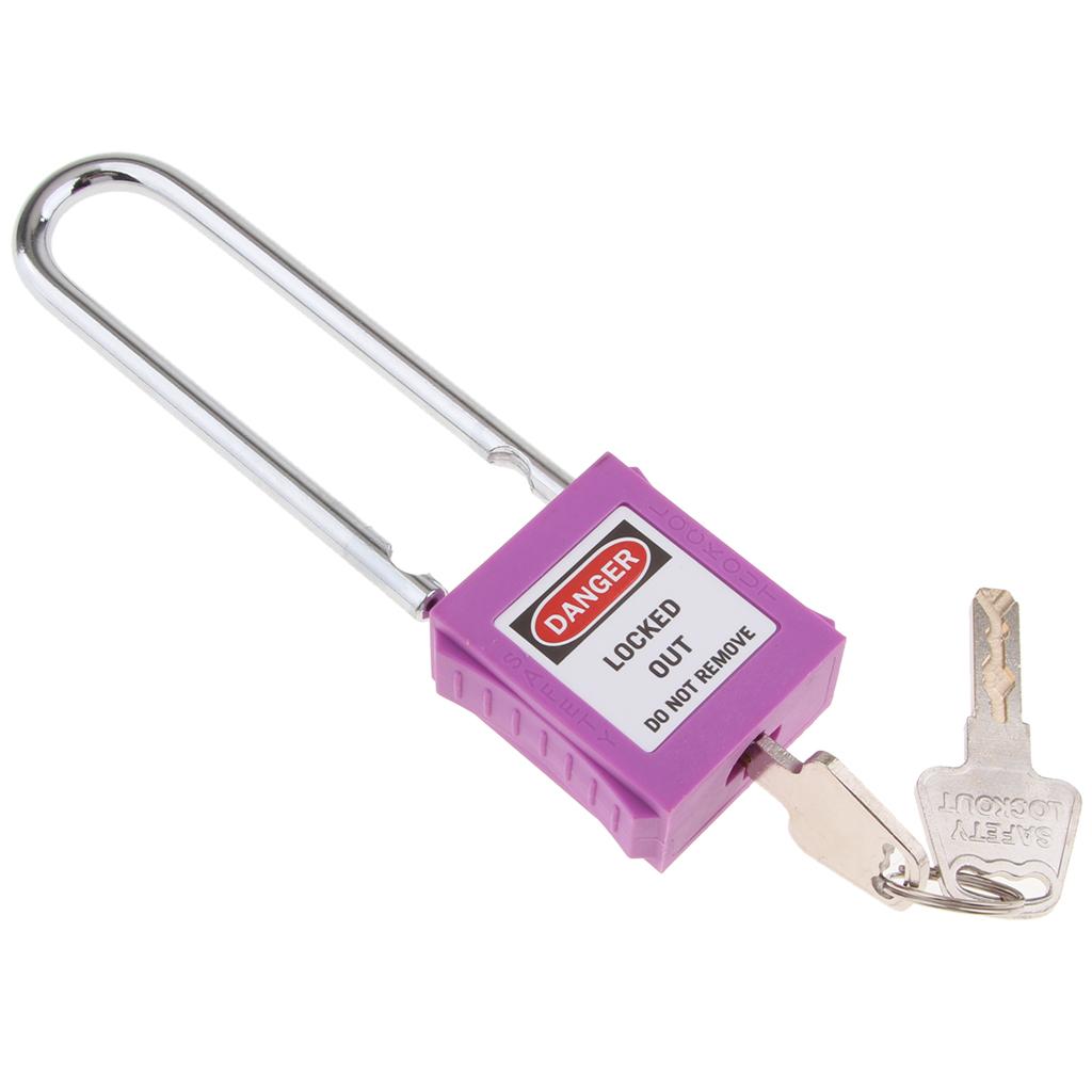 Safety Security Lockout Padlock Keyed Different, PA, High Quality Steel Purple