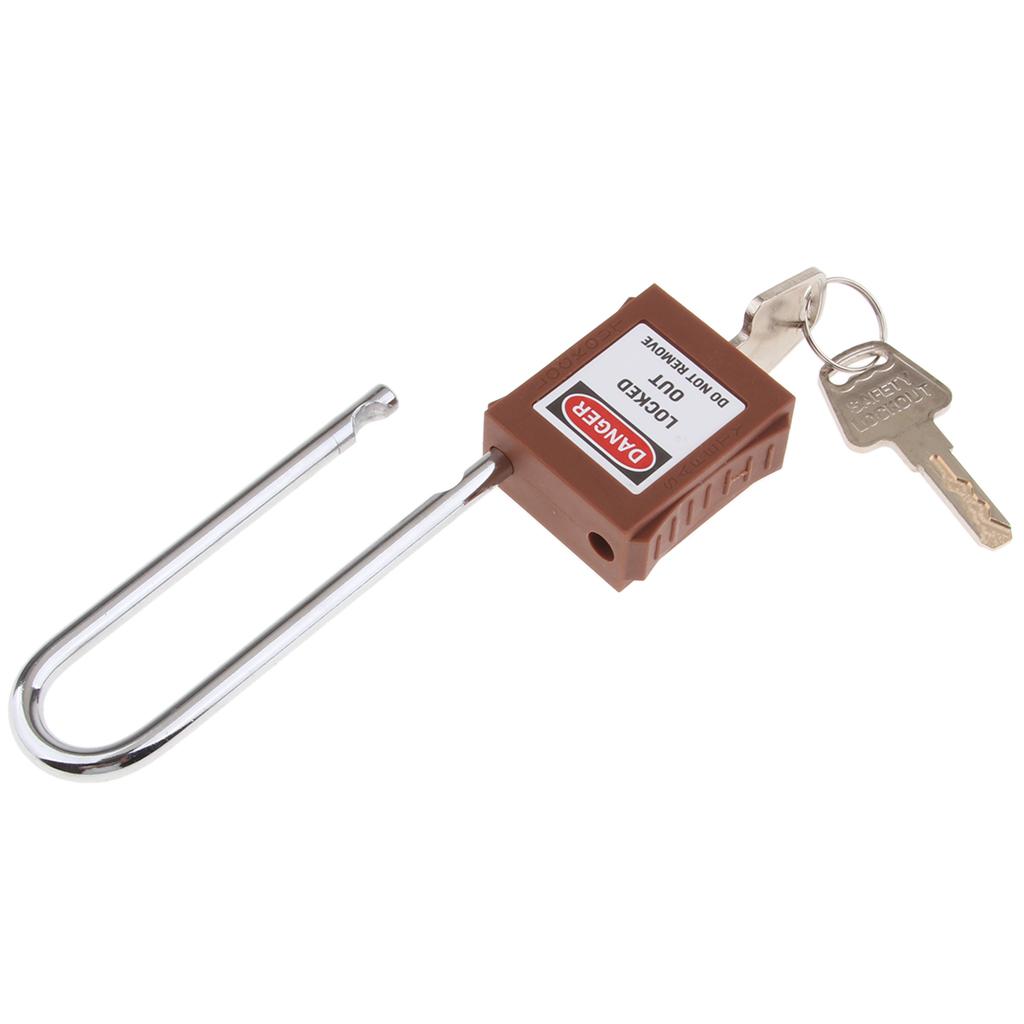 Safety Security Lockout Padlock Keyed Different, PA, High Quality Steel Brown