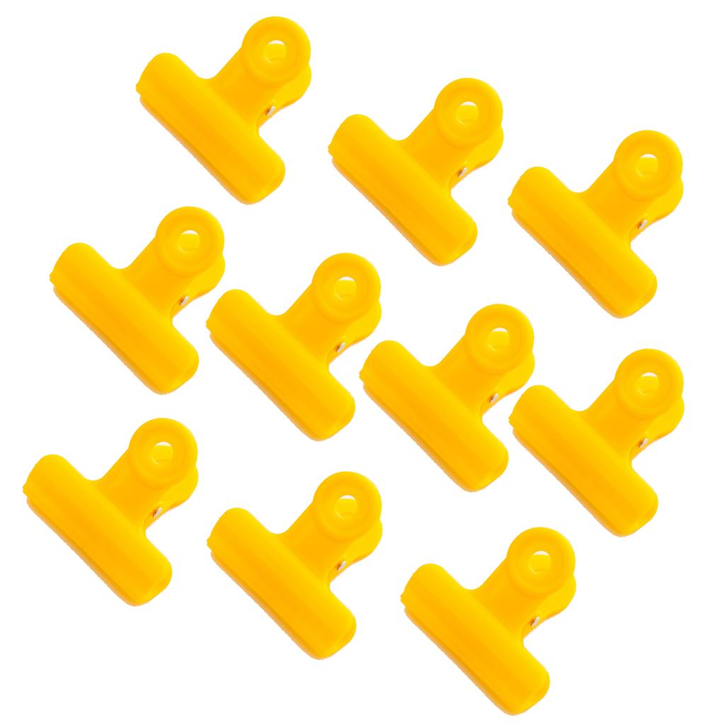 Metal Bulldog Clips Yellow