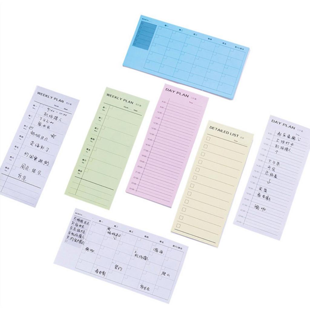 Weekly Daily Planning Pad Tear Off To Do Pad Sticky Notes Detailed List