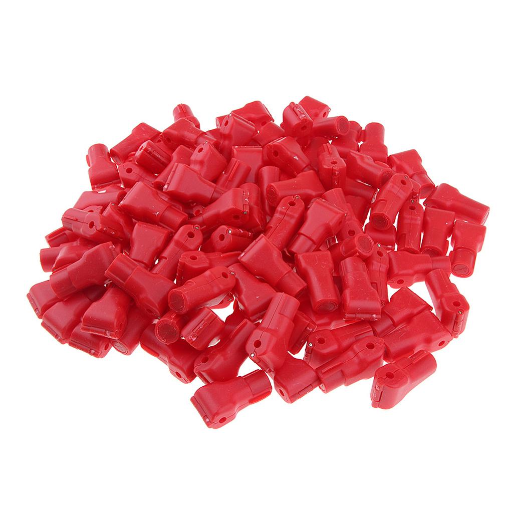 100x Shop Anti-Lost Hanging Display Hook Stop Lock for Store Anti-Theft Red 4mm