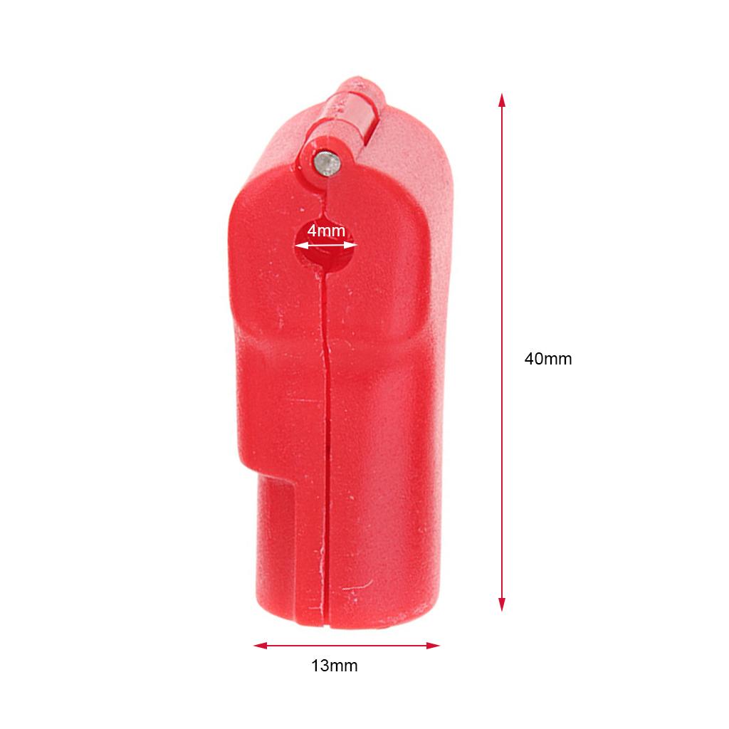 100x Shop Anti-Lost Hanging Display Hook Stop Lock for Store Anti-Theft Red 4mm