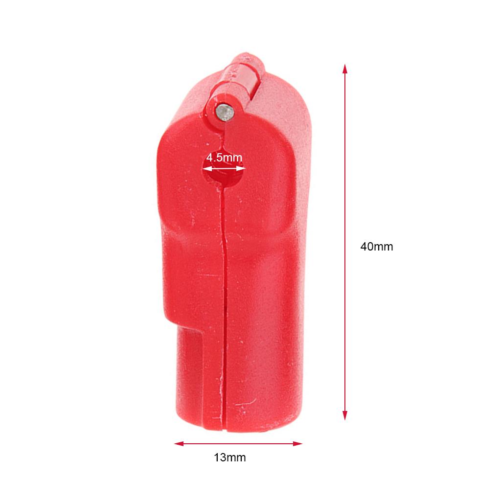 100x Shop Anti-Lost Hanging Display Hook Stop Lock for Store Anti-Theft Red 4.5mm