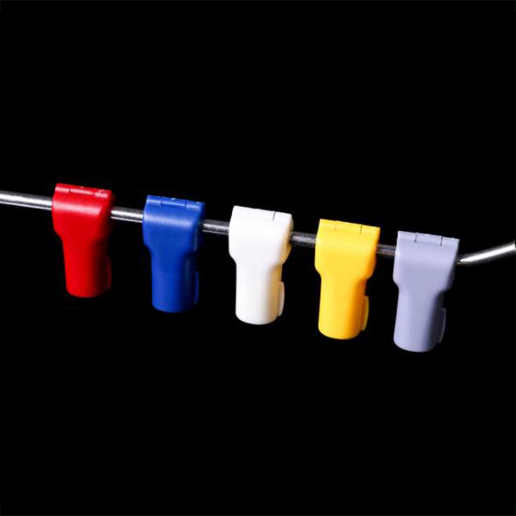 100x Anti-Lost Hanging Display Hook Stop Lock for Store Anti-Theft White 4mm