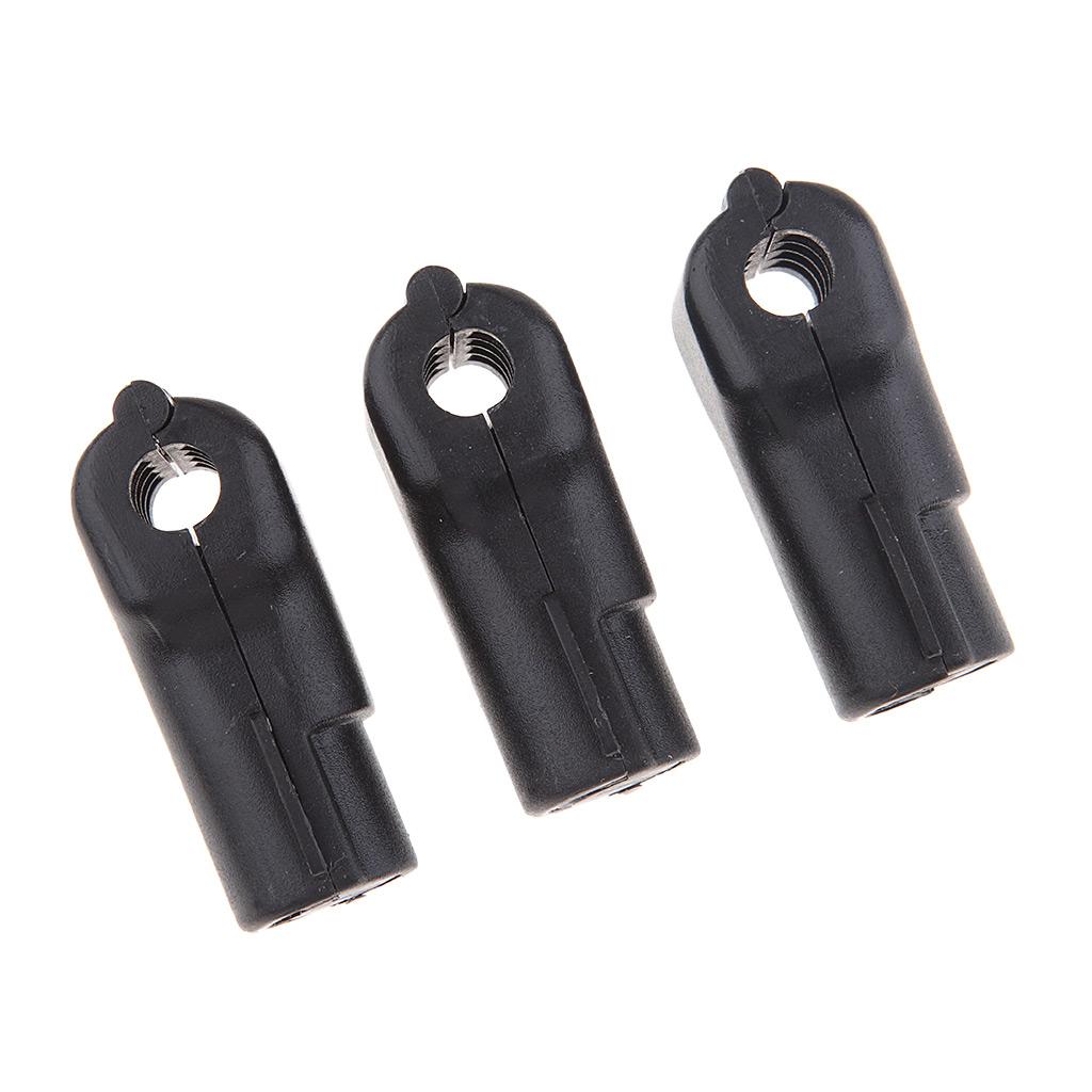 100Pcs Hook Stop Lock Safety Lockout Padlock Anti-Theft Lock Black 5 mm